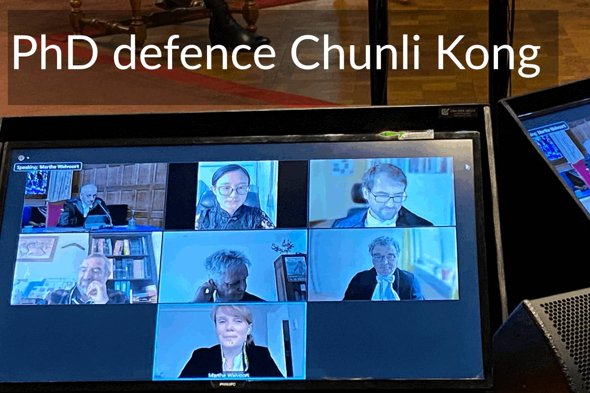 PhD defence Chunli Kong