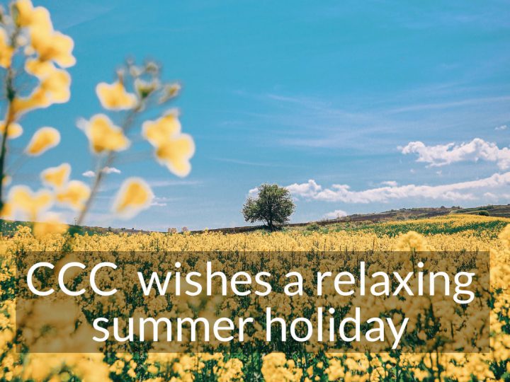 CCC wishes a relaxing summer holiday